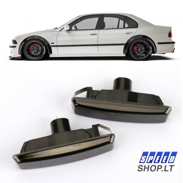 BMW 5 (E39) tamsinti posūkiai 